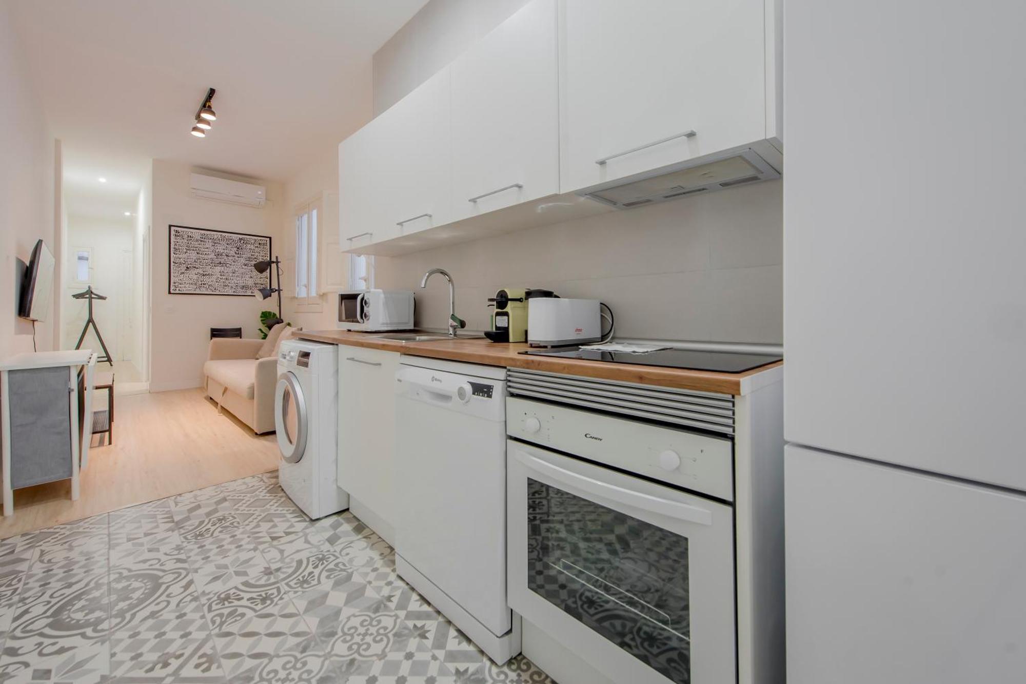 Nuevo Apt Para 7 Pax En Malasana - Gran Via E1 Apartment Madrid Luaran gambar